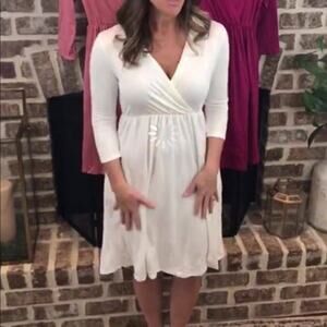 DDP Boutique NWT soft ivory dress